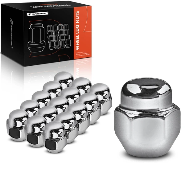 16 Pcs Front & Rear M12-1.25 Wheel Lug Nut for 2009-2014 Nissan Cube