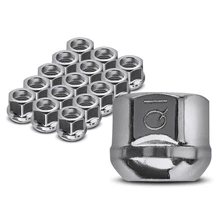 16 Pcs Front & Rear M12-1.5 Wheel Lug Nut