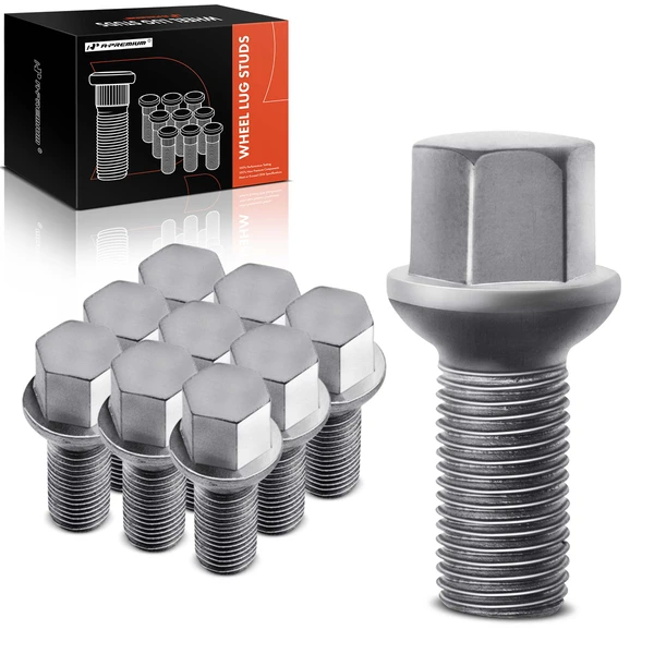 10 Pcs Front or Rear M14-1.50 Wheel Lug Stud for 2008-2020 Mercedes-Benz C300
