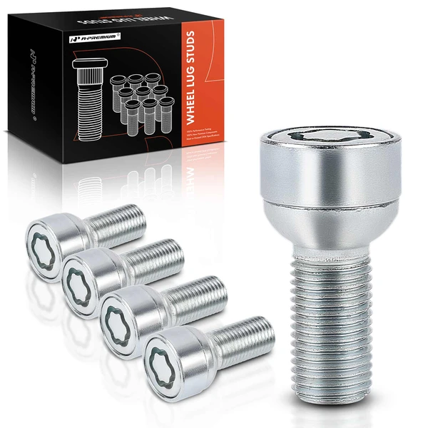 5 Pcs M14-1.5 Wheel Lug Nut for 2008-2009 Audi TT