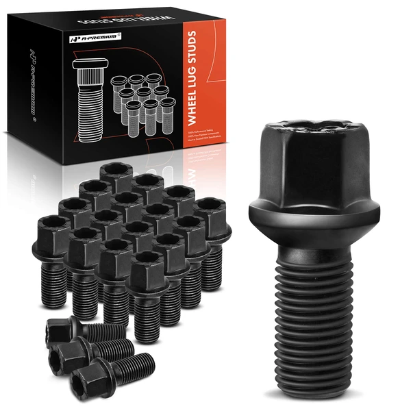 20 Pcs Front & Rear M14-1.50 Wheel Lug Stud for 2012-2013 2015-2019 Volkswagen Golf R