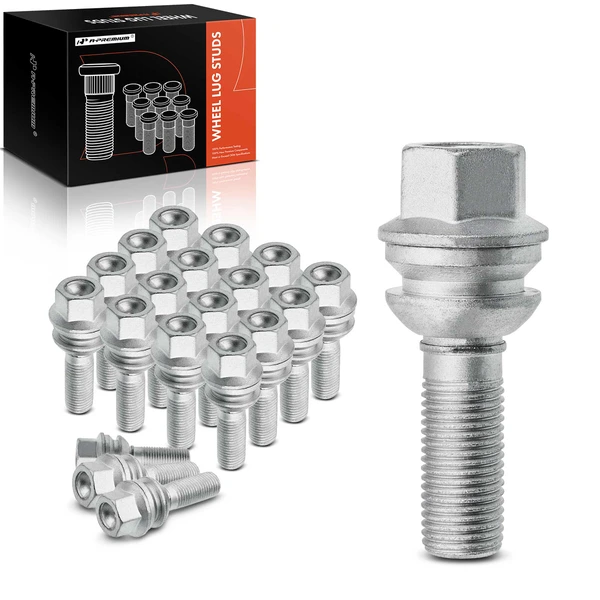 20 Pcs Front & Rear M14-1.50 Wheel Lug Stud for 2003-2006 2008-2010 Porsche Cayenne