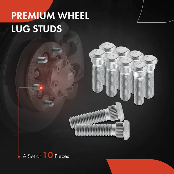 10 Pcs M12-1.50 Wheel Lug Stud for Chrysler Town & Country 08-16 Dodge