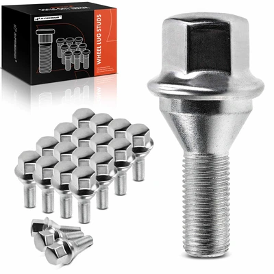 20 Pcs Front & Rear M12-1.25 Wheel Lug Stud