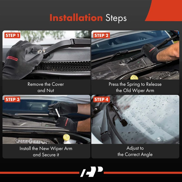 2 Pcs Front Driver & Passenger Windshield Wiper Arm for Audi Q3 Q3 Quattro 15-18