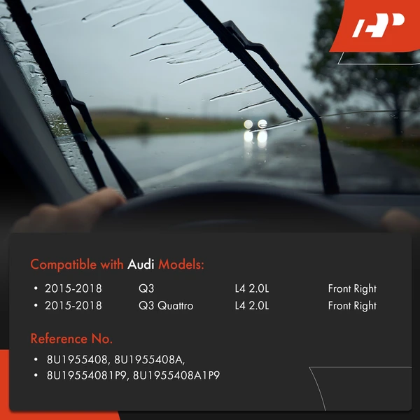 Front Passenger Windshield Wiper Arm for Audi Q3 Q3 Quattro 2015-2018 Sport Utility