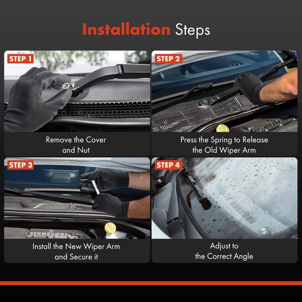 2 Pcs Front Windshield Wiper Arm for Audi A4 17-24 A5 Quattro RS5