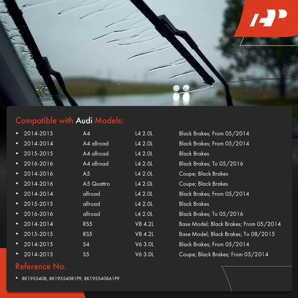 Front Passenger Windshield Wiper Arm for Audi A4 2014-2015 A5 Quattro allroad RS5 S4