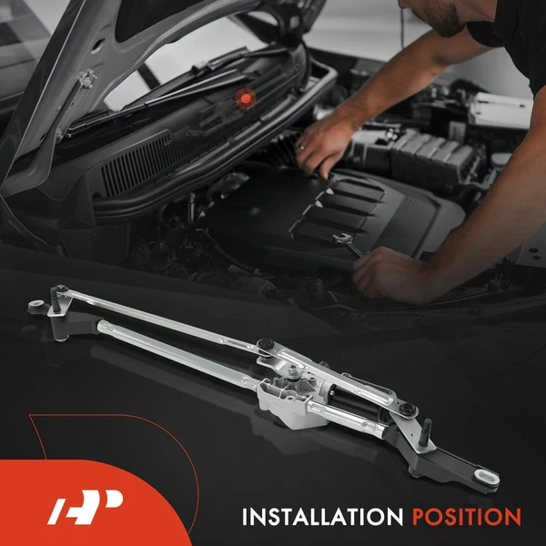 Front Windshield Wiper Linkage & Motor Assembly for Chevy Trailblazer GMC Isuzu