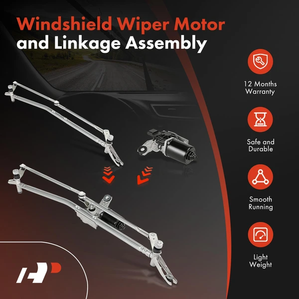 A-Premium APWL0288 Wiper Motor & Linkage Assembly