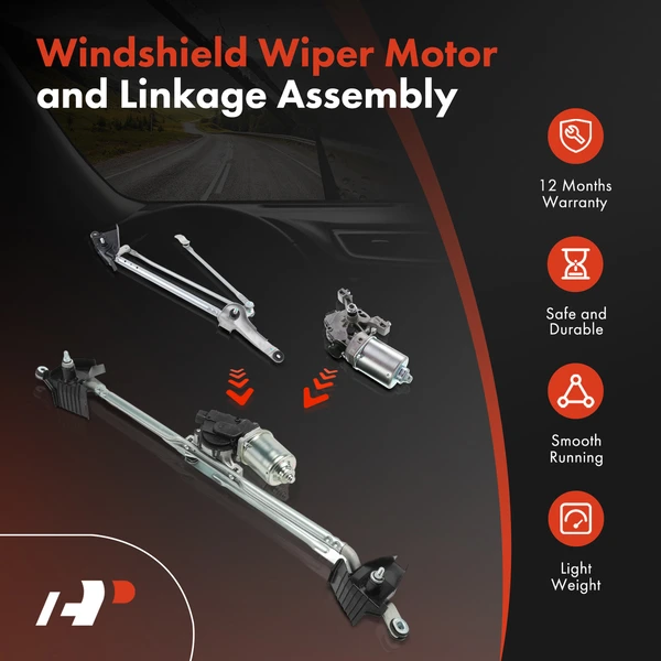 Front Wiper Motor & Linkage Assembly for Jeep Patriot 2007-2017 Left Hand Drive