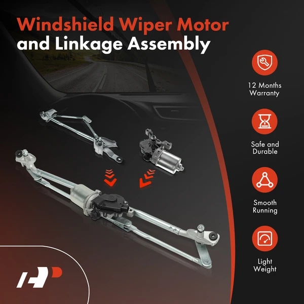 Front Wiper Motor & Linkage Assembly for Toyota Tacoma 2005-2015 Left Hand Drive