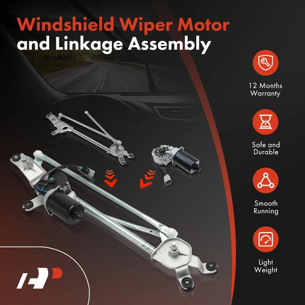 Front Wiper Motor & Linkage Assembly for Toyota Highlander 2008-2010 Left Hand Drive