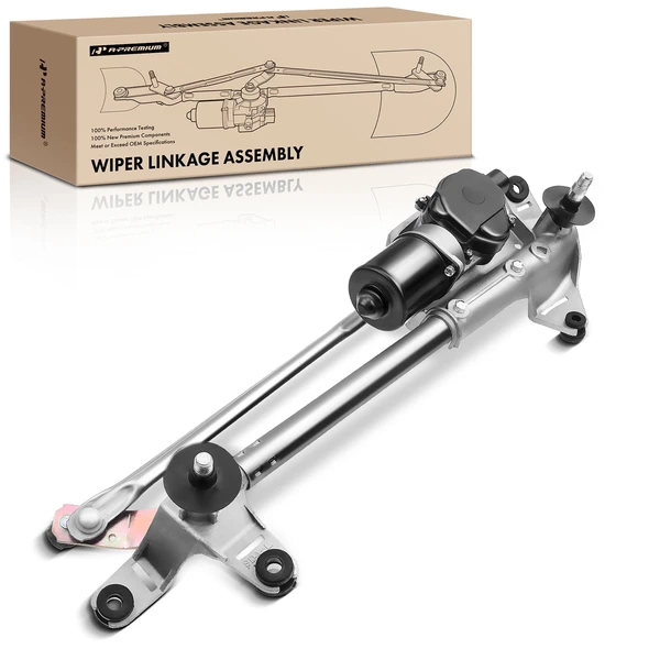Front Windshield Wiper Linkage & Motor Assembly for 2003-2007 Honda Accord