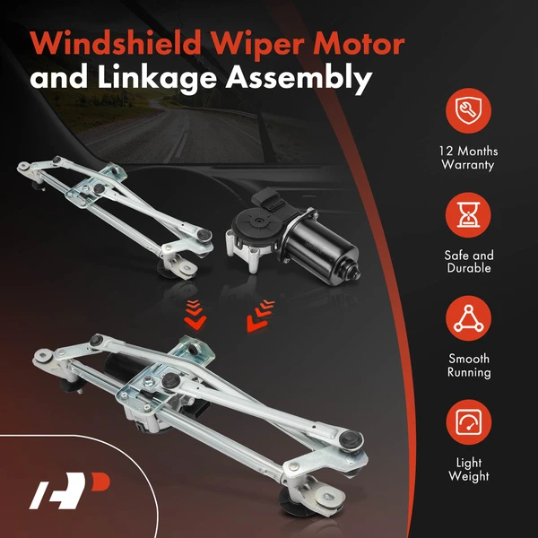 Front Wiper Linkage & Motor Assembly for Hyundai Tucson 2005-2009 SUV 4Door