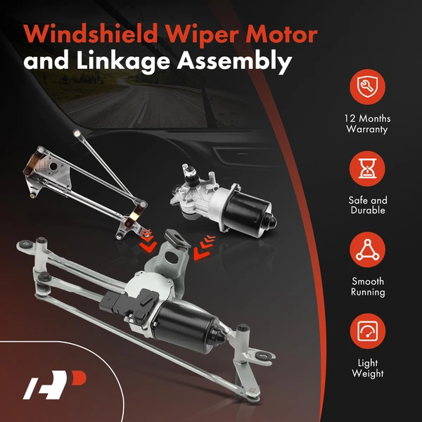 Front Wiper Motor & Linkage Assembly for BMW X1 F48 2016-2023 Left Hand Drive