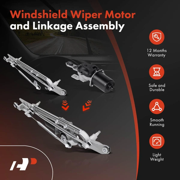 Wiper Motor & Linkage Assembly for Nissan Rogue 2008-2013 Rogue Select 2014-2015