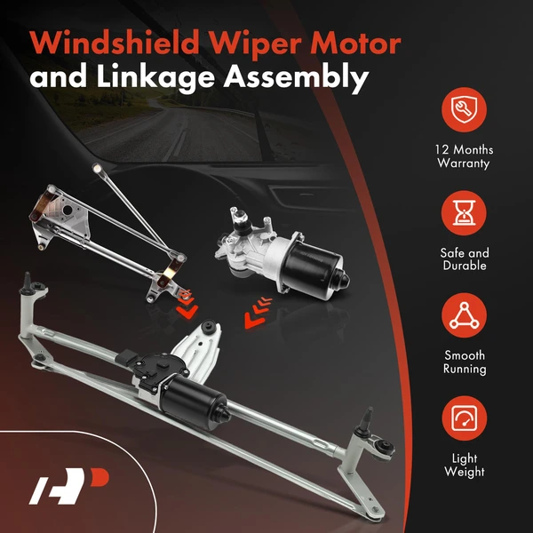 Front Wiper Motor & Linkage Assembly for Volkswagen Atlas 2018-2024 Atlas Cross Sport