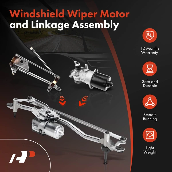 Front Wiper Motor & Linkage Assembly for Audi A6 2012-2018 A7 A6 Quattro S6 S7