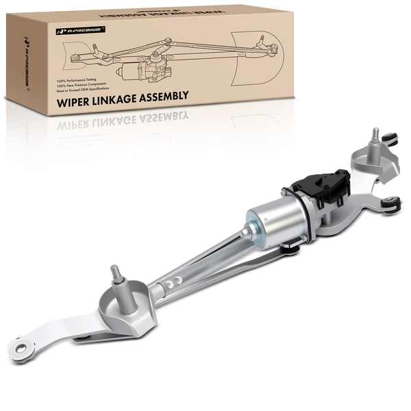 Front Windshield Wiper Linkage & Motor Assembly for Cadillac XTS 2013-2019 LHD