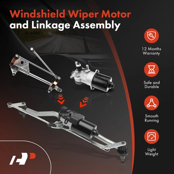 Front Wiper Motor & Linkage Assembly for BMW X3 E83 2004-2010 Left Hand Drive
