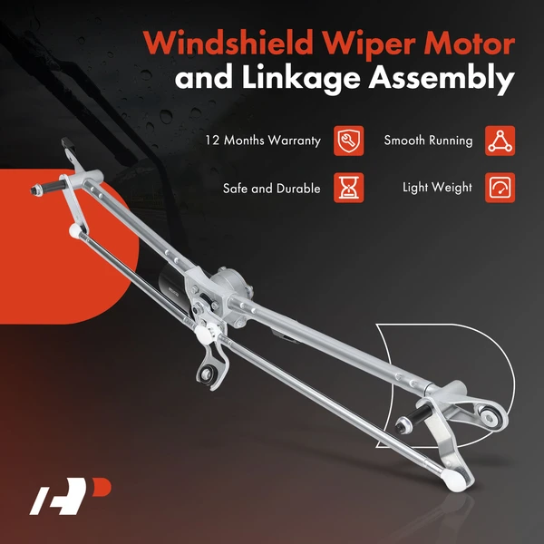 Front Wiper Motor & Linkage Assembly for Ram 2500 3500 Dodge Ram 1500 Ram 2500