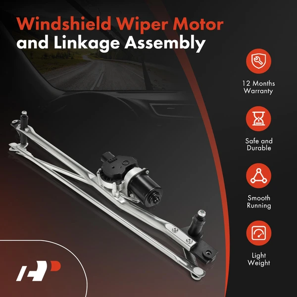 Front Wiper Motor and Linkage Assembly for Chevy Silverado 1500 GMC Sierra 1500