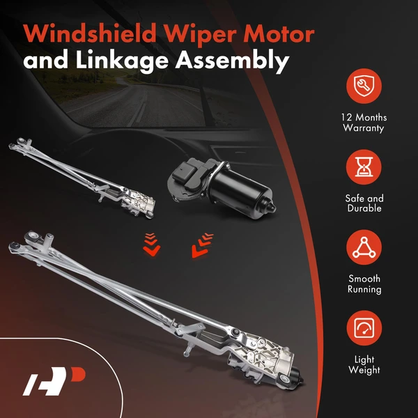 Front Wiper Motor & Linkage Assembly for Ford Focus 2000-2005 Left Hand Drive