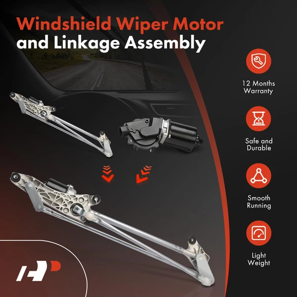 Front Windshield Wiper Motor & Linkage Assembly for Toyota Camry 2002-2006 LHD