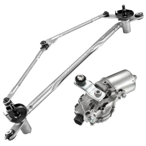 2 Pcs Front Windshield Wiper Linkage & Motor Assembly for 2011-2015 Kia Sorento