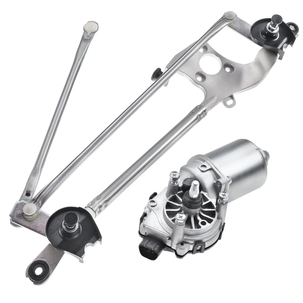 2 Pcs Front Windshield Wiper Linkage & Motor Assembly for 2013-2014 Toyota RAV4