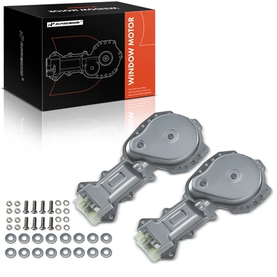2 Pcs Front Window Motor