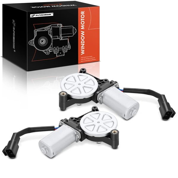 2 Pcs Left & Right Window Motor with 2 Pins for 2007 Chevrolet Silverado 2500 HD Classic