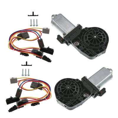 2 Pcs Front Window Motor