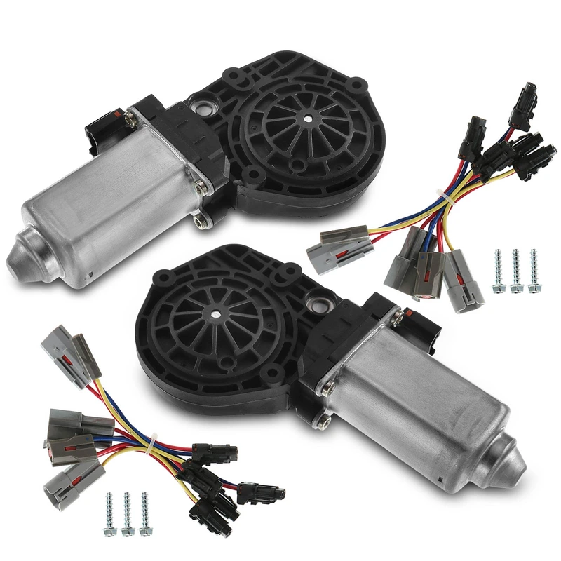 2 Pcs Window Motor for Mazda B2300 B2500 Ford Ranger Lincoln Continental