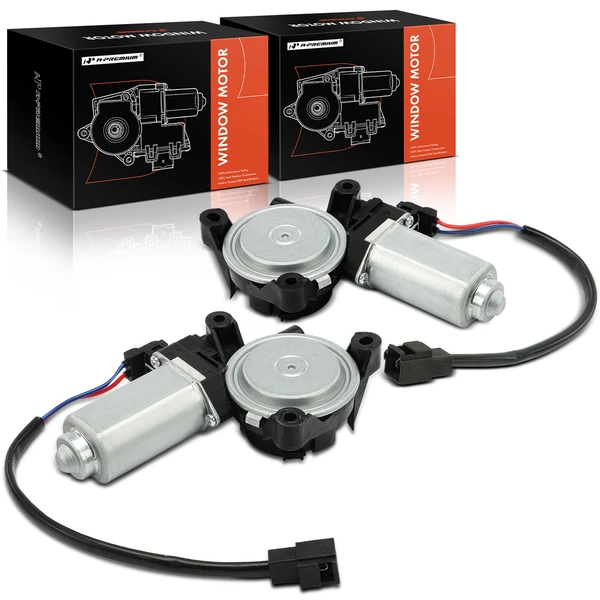 2 Pcs Front Window Lift Motor 2-Pin for Dodge Caravan Chrysler Town & Country