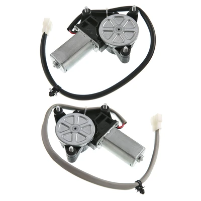 2 Pcs Front Window Motor