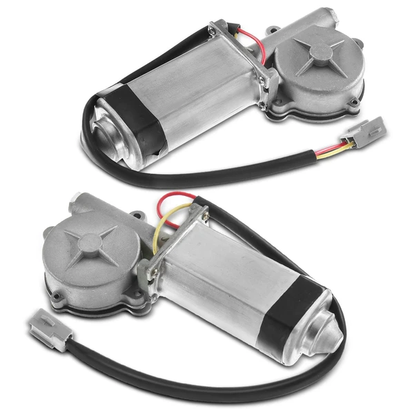 2 Pcs Front Window Motor for Ford Mustang 84-93 L4 2.3L V6 3.8L V8 5.0L Convertible