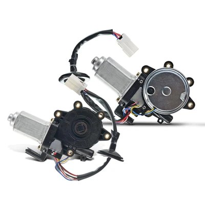 2 Pcs Front Window Motor