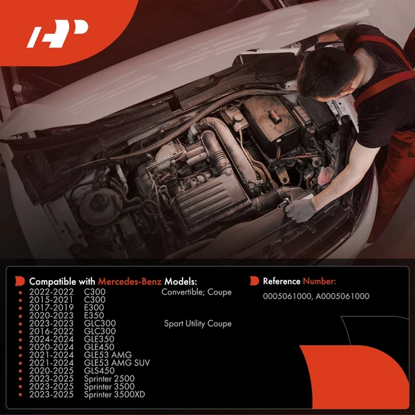 Shut Off Valve for Mercedes-Benz C300 2015-2022 E300 2017-2019 E350 GLE350 2024