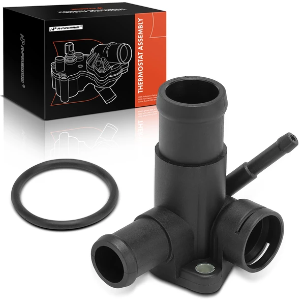 Front Engine Coolant Thermostat Housing Water Outlet for 1993-1996 Volkswagen Jetta