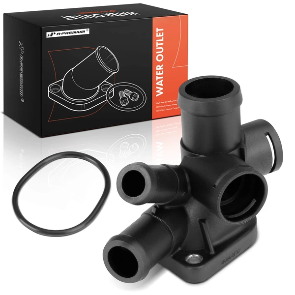 90° Rear Engine Coolant Water Outlet for 1995-2002 Volkswagen Cabrio