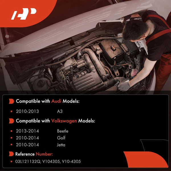 Engine Coolant Hose Flange for Volkswagen Jetta Golf 2010-2014 Beetle 2013-2014