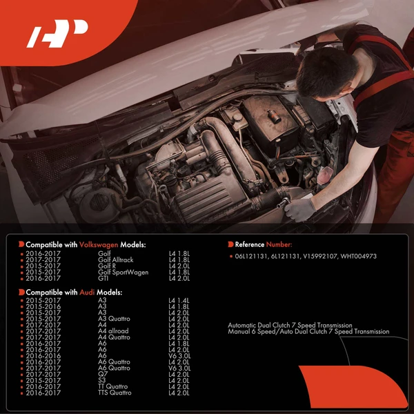 Water Pump to Oil Cooler Connector Union Seal for Volkswagen Golf GTI Audi A4 Q7