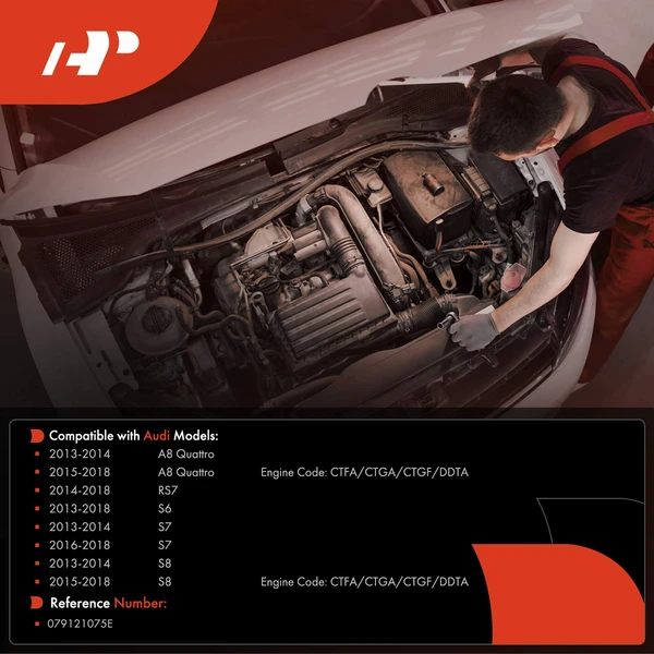 Bentley Engine Coolant Pipe for Audi A8 Quattro 2013-2018 RS7 2014-2018 S6 4.0L