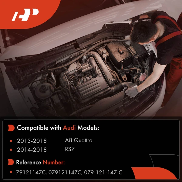 Front Water Coolant Pipe for Audi A8 Quattro 2013-2018 RS7 2014-2018 V8 4.0L GAS