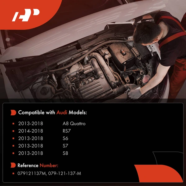 Engine Coolant Outlet Flange for Audi A8 Quattro S6 S7 S8 2013-2018 RS7 V8 4.0L