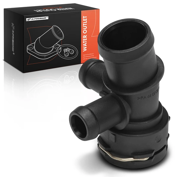 Radiator Coolant Hose Flange Coupling for Audi A4 A5 A6 A7 Quattro Q5 S4 R8 RS5