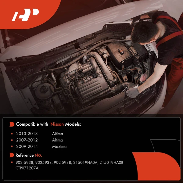 Black Engine Coolant Filler Neck for Nissan Altima 2007-2013 Maxima 2009-2014