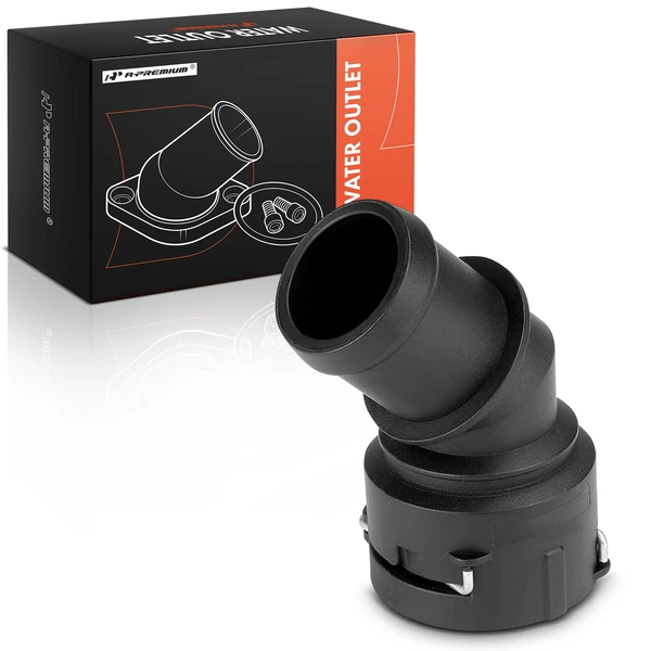 45° Radiator Coolant Hose Connector for 2000-2006 Audi TT